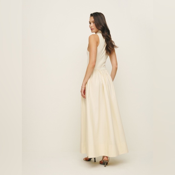 Reformation Sai Dress, Sleeveless Maxi, XS (Anthropologie) NWT White, Cream - Picture 4 of 11